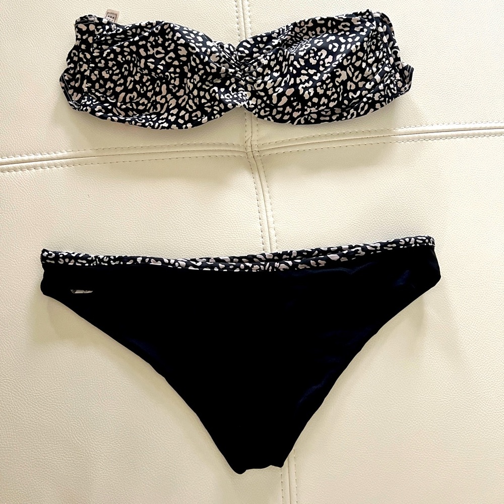Animal Print Three Pieces Bikini
